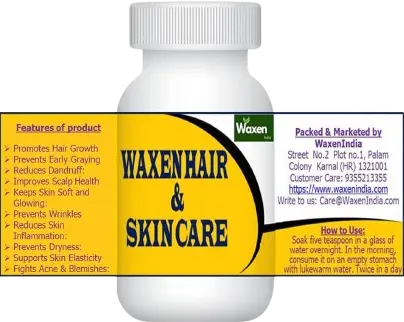 WAXEN HAIR & SKIN CARE Supplement 750gms Container. 🌿Free Gift 💫 Vaidic Hair Oil with hair growth formula 100ml